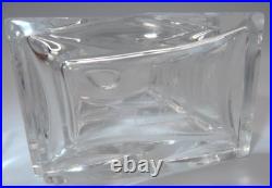 Vintage BACCARAT Crystal 197 Stacked French Perfume Bottle & Dauber, 3 1/2