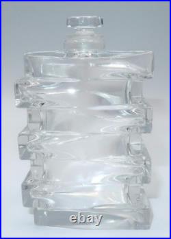 Vintage BACCARAT Crystal 197 Stacked French Perfume Bottle & Dauber, 3 1/2
