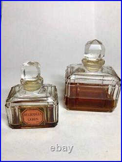 Vintage BELLODGIA and FLEURS DE ROCAILLE DE CARON Perfume bottles Vintage BELLODGIA and FLEURS DE ROCAILLE DE CARON Perfume bottles