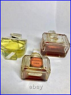 Vintage BELLODGIA and FLEURS DE ROCAILLE DE CARON Perfume bottles