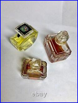 Vintage BELLODGIA and FLEURS DE ROCAILLE DE CARON Perfume bottles