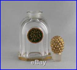 Vintage Baccarat Bottle For -que Sais Je Perfum- Rare Bottle