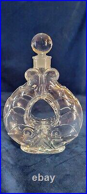 Vintage Baccarat Crystal Kissing Dolphins/fish Perfume Bottle Bottle