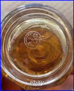 Vintage Baccarat Crystal Malmaison Perfume Bottle (circa 1936) Amber Body Oil