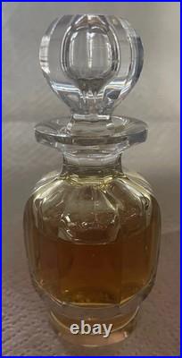 Vintage Baccarat Crystal Malmaison Perfume Bottle (circa 1936) Amber Body Oil