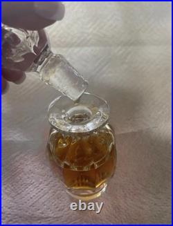 Vintage Baccarat Crystal Malmaison Perfume Bottle (circa 1936) Amber Body Oil