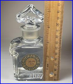 Vintage Baccarat For Guerlain L'Heure Bleue Perfume Bottle with Label Numbered