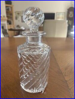 Vintage Baccarat Like Bambous / Swirl Bamboo Perfume Bottle