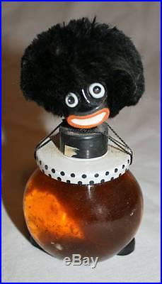 Vintage Black Americana Vigny France Perfume Bottle Art Deco