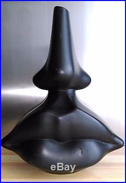 Vintage Black Nose And Lips Salvador Dali Perfume Factice Bottle