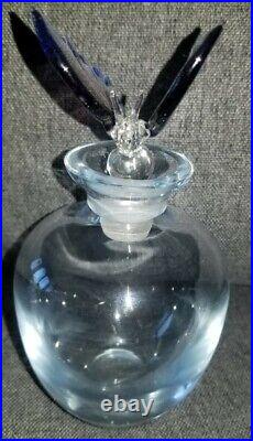 Vintage Blue Butterfly Perfume Bottle