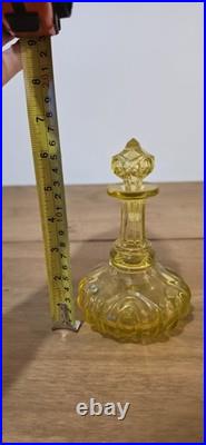 Vintage Boston Sandwich & Co Uranium Glass Perfume Scent Bottle
