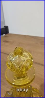 Vintage Boston Sandwich & Co Uranium Glass Perfume Scent Bottle
