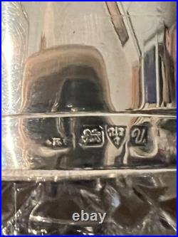 Vintage British Crystal/Sterling Silver Perfume Bottle Fully Hallmarked