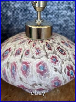 Vintage Bucella Cristalli Italian Murano Style Millefiori Perfume Atomizer