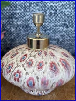 Vintage Bucella Cristalli Italian Murano Style Millefiori Perfume Atomizer