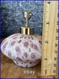 Vintage Bucella Cristalli Italian Murano Style Millefiori Perfume Atomizer