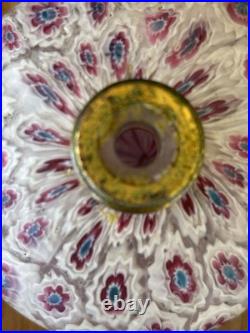 Vintage Bucella Cristalli Italian Murano Style Millefiori Perfume Atomizer
