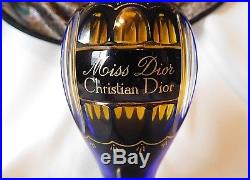 Vintage CHRISTIAN DIOR MISS DIOR Perfume, BLUE BACCARAT BOTTLE, 7