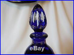 Vintage CHRISTIAN DIOR MISS DIOR Perfume Bottle, BLUE BACCARAT, 7