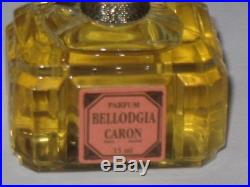 Vintage Caron Bellodgia Perfume Bottle/Box 1/2 OZ, 15 ML, New in Box, Sealed/Full