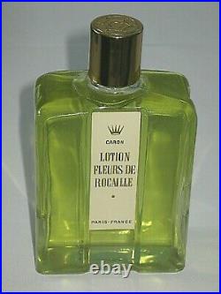 Vintage Caron Fleurs De Rocaille Lotion/Cologne Bottle/Box 5 3/4 OZ Sealed/Full