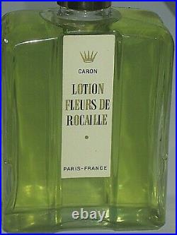 Vintage Caron Fleurs De Rocaille Lotion/Cologne Bottle/Box 5 3/4 OZ Sealed/Full