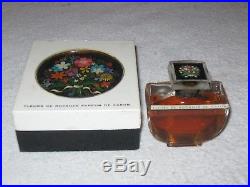 Vintage Caron Fleurs de Rocaille Baccarat Style Perfume Bottle/Box 2 OZ Open