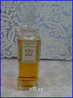 Vintage Caron Infini 100ml EDC Perfume 3.38oz BEAUTIFUL GLASS STOPPER & BOTTLE