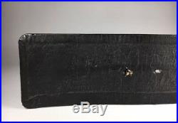 Vintage Chanel Black Leather Belt with Perfume Bottle Buckle 65/26