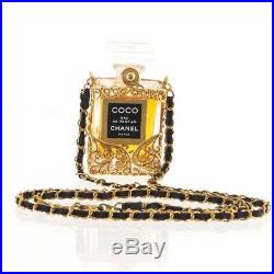 Vintage Chanel COCO Perfume Bottle Chain Necklace. NFFV5440