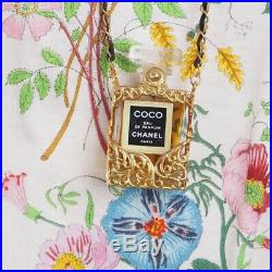 Vintage Chanel COCO Perfume Bottle Chain Necklace. NFFV5440
