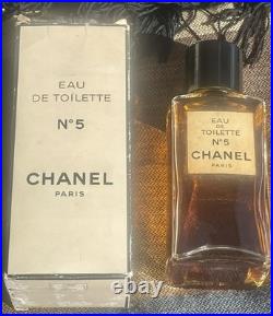 Vintage Chanel No. 5 Eau de Toilette 8 Oz Antique From Paris Full Bottle 5.5