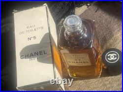 Vintage Chanel No. 5 Eau de Toilette 8 Oz Antique From Paris Full Bottle 5.5