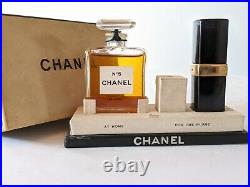 Vintage Chanel No 5 Perfume At Home For the Purse Lipstick Travel Bottle Box Set