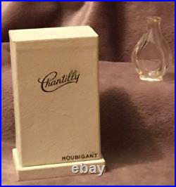 Vintage Chantilly Houbigant Perfume Bottle in Box + sm bottle empty
