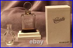 Vintage Chantilly Houbigant Perfume Bottle in Box + sm bottle empty