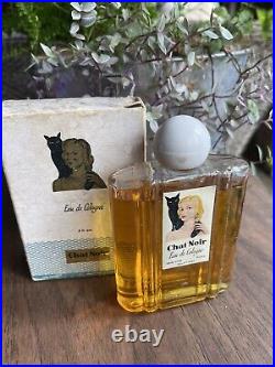 Vintage Chat Noir Parfum Perfume by Lido 1940/1950 FULL BOTTLE WITH ORIGINAL BOX