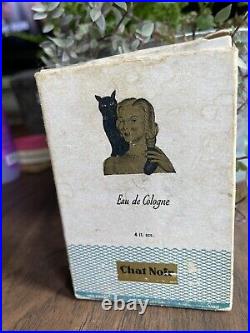 Vintage Chat Noir Parfum Perfume by Lido 1940/1950 FULL BOTTLE WITH ORIGINAL BOX