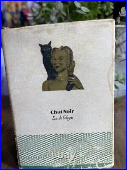 Vintage Chat Noir Parfum Perfume by Lido 1940/1950 FULL BOTTLE WITH ORIGINAL BOX