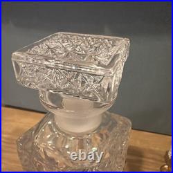 Vintage Cherub Ormolu Cut Crystal Glass Perfume Bottles & Jewelry Box 3 Pc Set