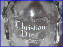 Vintage Christian Dior Baccarat Signed Perfume Bottle Diorling 6 1/2 Height