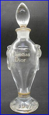 Vintage Christian Dior Diorling Empty Amphora Signed Baccarat Perfume Bottle