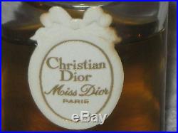 Vintage Christian Dior Miss Dior Perfume Bottle/Box 1/2 OZ Sealed 3/4 Full