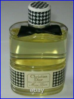 Vintage Christian Dior Miss Dior Perfume Bottle/Box EDC 8 OZ Unused 3/4 Full
