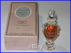 Vintage Christian Dior Perfume Bottle/Box Amphora Diorissimo 1/4 OZ 3/4 Full