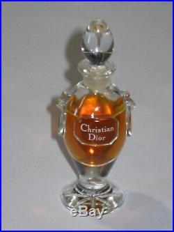 Vintage Christian Dior Perfume Bottle/Box Amphora Diorissimo 1/4 OZ 3/4 Full