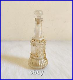 Vintage Clear Perfume Glass Bottle Decorative Collectible Props G603