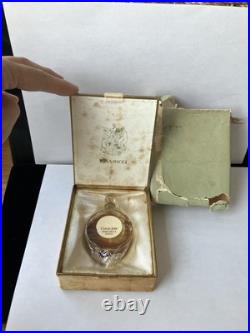 Vintage Coeur Joie Crystal Lalique Perfume Bottle Nina Ricci Box 1/2 Oz As Is Vintage Coeur Joie Crystal Lalique Perfume Bottle Nina Ricci Box 1/2 Oz As Is