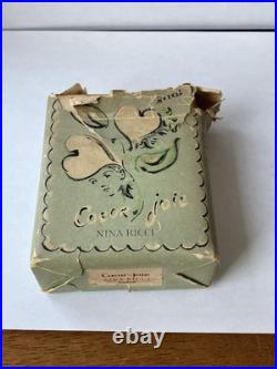 Vintage Coeur Joie Crystal Lalique Perfume Bottle Nina Ricci Box 1/2 Oz As Is Vintage Coeur Joie Crystal Lalique Perfume Bottle Nina Ricci Box 1/2 Oz As Is